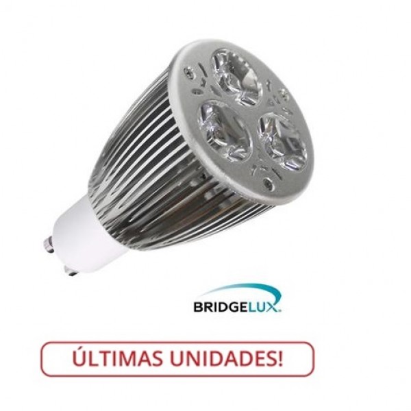 Lámpara LED GU10 9W Blanco Cálido, Bridgelux